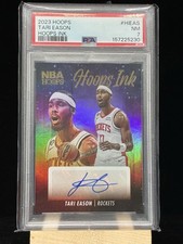 2023 HOOPS Taro Eason HOOPS Ink PSA 7 POP 1 Houston Rockets Auto