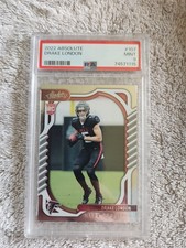 2022 PANINI ABSOLUTE DRAKE LONDON #107 FALCONS ROOKIE RC PSA 9 MINT