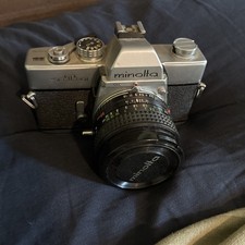 Vintage Minolta SRT 201 35mm SLR Camera with 50mm Lens