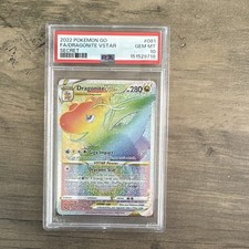 Dragonite VSTAR 081/078 Secret Rare Holo Pokemon GO 2022 English PSA 10