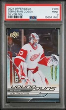 2024 Upper Deck #708 Sebastian Cossa Young Guns Silver Foil PSA 9