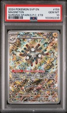 Pokemon 2024 Surging Sparks Pokemon Center Promo Magneton #159 PSA 10