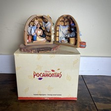 Disney Figure/Figurine Resin Hinged Box - POCAHONTAS w/Meeko & John Smith NIB