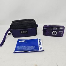 Samsung Spectrum 20 35mm Film Camera Purple Transparent Vintage Works