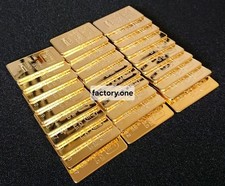 1oz BULLION BAR - 24k GOLD FlNlSH 500mills THICK .9999 FINE - NOT MAGNETIC 🪙
