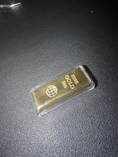 Academy Fine Gold Bullion Bar 0.1g .999 Fineness 0.1g Total Content