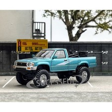 Masdi  1:64 Blue 1995 Toyota Hilux RN80 Cab Pickup Metal Diecast Truck Model