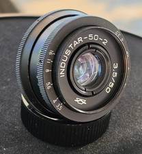 Industar-50-2 50mm f3.5 Soviet Pancake Lens M42 Mount KMZ USSR Vintage Lomo Shar