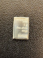 1 Gram Valcambi Suisse Silver Bar 1g .999 Silver Bullion Round
