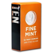 10 oz Silver Bar 9Fine Mint .999 Fine