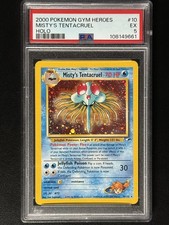 PSA 5 Pokemon Misty's Tentacruel (Rare Holo) #10 Gym Heroes