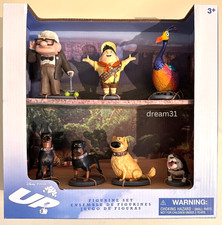 NIB Disney Pixar UP Figurine 7 pieces Play Figure Toy Set Carl, Kevin, Dug