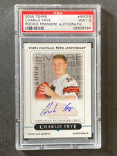 2005 Topps Charlie Frye Rookie Premiere Auto PSA 9