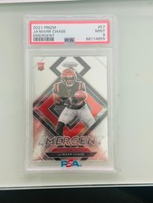 2021 PANINI PRIZM EMERGENT #E7 Ja'MARR CHASE EMERGENT PSA 9