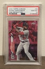 Randy Arozarena ROOKIE PINK REFRACTOR 2020 Topps CHROME 49 PSA 10