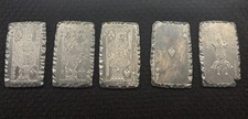 (OBO) Hard Knox Metals Lot of 5 Silver Bars .999 Fine Silver 100g Each, #33/50