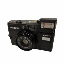 Minolta Hi-Matic GF 35mm Film Camera Black Point & Shoot VTG Tested Working*