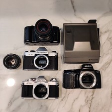 Film Cameras Lot Canon AV-1 SLR, Rolleiflex SL 35, Minolta, Polaroid, Olympus!!