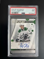 2022 Wyatt Johnston SP Authentic FWA Future Watch Auto #/999 PSA 9