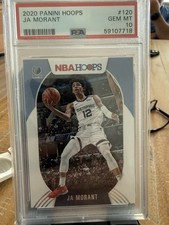 Panini Hoops 2019-20 Ja Morant #120 Memphis Grizzlies Base PSA 10