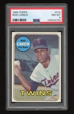 1969 Topps Baseball #510 Rod Carew PSA 8