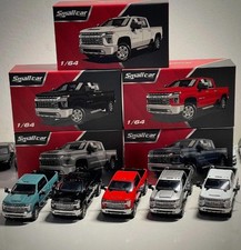 Truck Sports Model Diecast Metal Car Silverado Pickup 1:64 Small Car