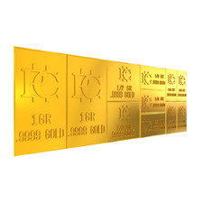 Bullion Bar That Breaks into 11 Fractional Bars Snap .9999 Gold Bullion