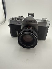 Konica Autoreflex T3 35mm Film Camera Konica hexanon AR 50mm f1.4 Lens Untested