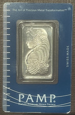 One Ounce PAMP PLATINUM Bar 1 oz bullion Assay # 038411 * 09104