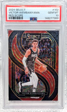 2024 Select  Victor Wembanyama premier level Red Scope /249 PSA 10 2nd year