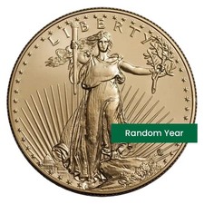 1 oz American $50 US Gold Eagle Coin BU (Random Year)