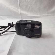 Pentax IQZoom 80-E Point & Shoot 35mm Film Camera WORKS