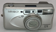 Minolta Freedom Zoom 125 Point-and-Shoot Camera 35mm - Tested - WORKS