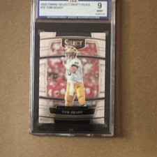 Panini Select Draft Picks 2020 Tom Brady Michigan Wolverines #32 PSA 9