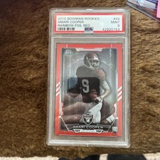 2015 Bowman Rookies Amari Cooper Rainbow Foil Red PSA 9 (RC) #44 /199