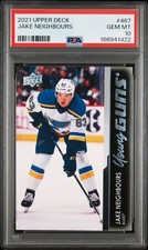 2021 UPPER DECK #467 JAKE NEIGHBOURS YOUNG GUNS RC ROOKIE PSA 10