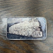 Vintage Pennsylvania Locomotive Train 1 Oz .999 Silver Bar Horseshoe Curve