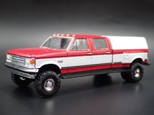 1987-1991 FORD F350 CREW CAB DUALLY TRUCK w HITCH OBS 1:64 SCALE DIECAST MODEL C