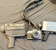 Vintage Camera Lot Bell & Howell SoundStar PZ + Minolta XG-M SLR Film Camera