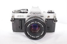 Canon AE-1 35mm SLR Film Camera with 50mm f/1.8 Lens Kit, Refurbished & Tested