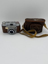 Rare Vintage Strato 35 35mm Film Camera w/ Leather Case Tri-Lausar 4.5cm f/3.5