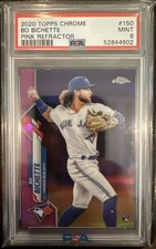 2020 Topps Chrome Bo Bichette #150 Pink Refractor PSA 9 Rookie Card RC Jays Mets