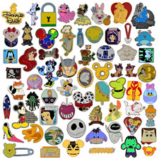 100 Assorted Disney Park Pin Trading Lot Authentic Brand New Pins No Duplicates