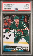 Matt Boldy 2022-23 Upper Deck Young Guns #201 PSA 10