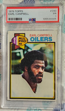 1979 Topps Football #390-Earl Campbell-RC-PSA-1