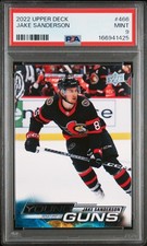 2022-23 Upper Deck Series 2 Young Guns Jake Sanderson RC #466 PSA 9 Mint