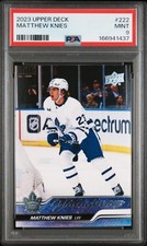 2023 UPPER DECK #222 MATTHEW KNIES YOUNG GUNS RC ROOKIE PSA 9