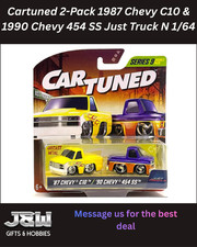 Cartuned 2-Pack 1987 Chevy C10 & 1990 Chevy 454 SS Just Truck N 1/64