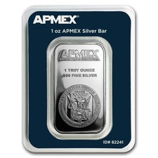 1 oz Silver Bar APMEX (TEP) .999 Fine