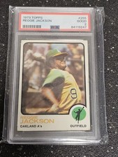 Baseball 1973 Topps Reggie Jackson #255 PSA 2 Good